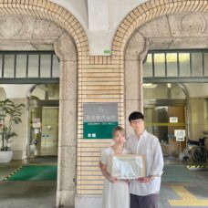 香港ご夫婦、鹿児島での婚姻届提出記念撮影｜ST WEDDING