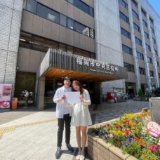 福岡中央区役所での婚姻届提出当日｜ST WEDDING