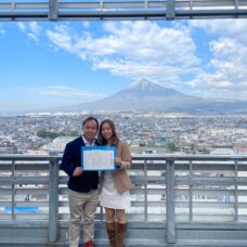 富士市での婚姻届提出当日の記念写真｜ST WEDDING