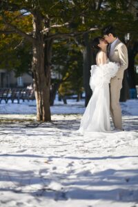 札幌の銀世界で入籍を果たした新郎新婦｜ST WEDDING