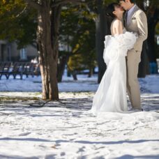 札幌の銀世界で入籍を果たした新郎新婦｜ST WEDDING